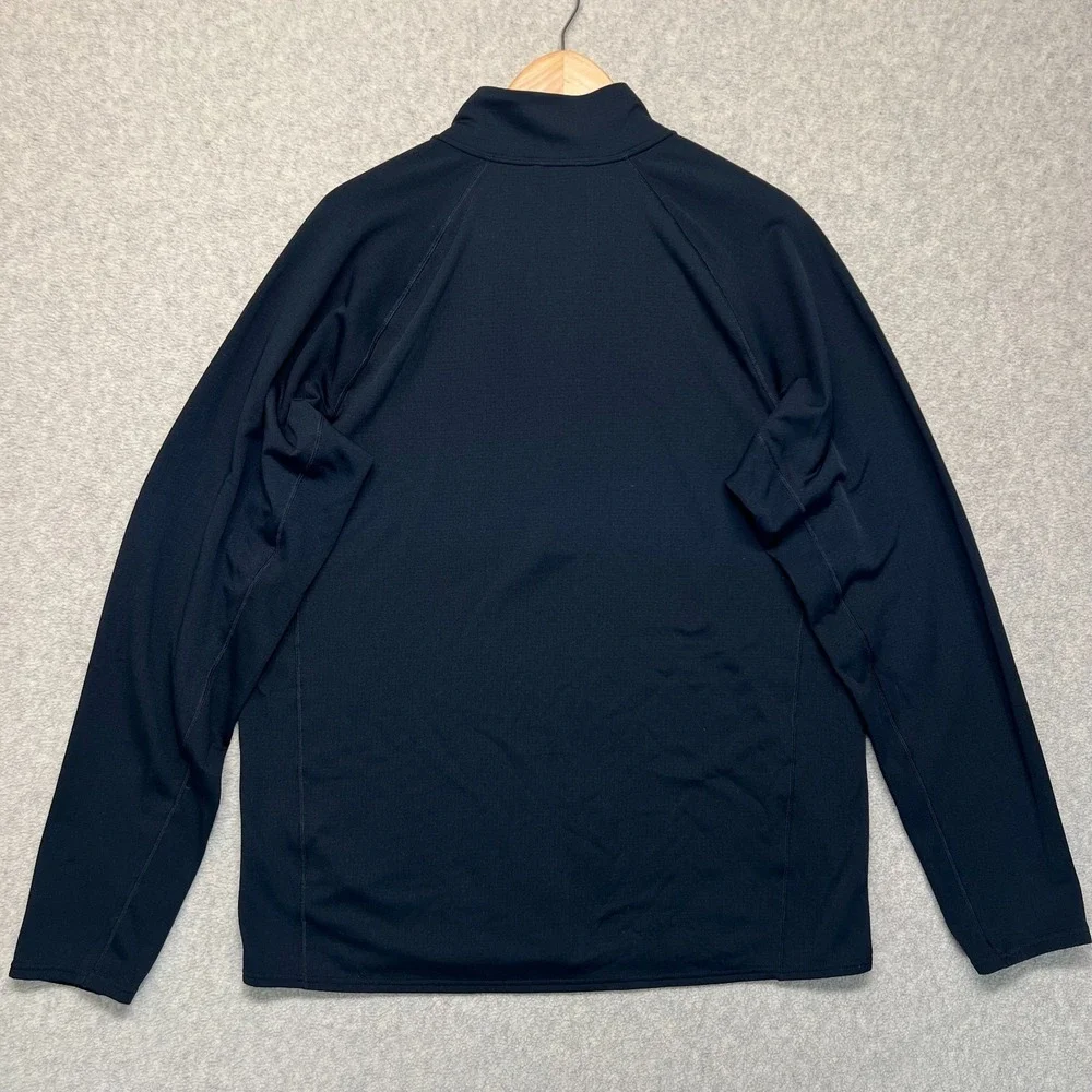 Patagonia Mens‎ Capilene  Baselayer Pullover Black Midweight 1/4 Zip Thermal XL